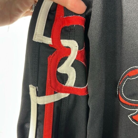 Marithe Francois Girbaud Track Jacket Mens 2XL Full Zip Black Y2K 90s Grunge - Picture 3 of 8